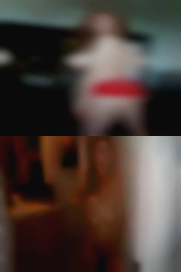 Exposed wife in cinema.